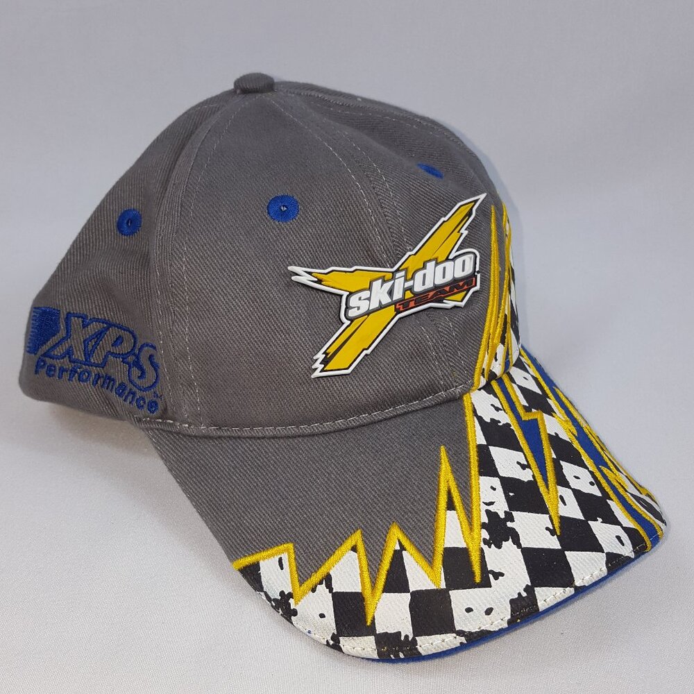 Ski-Doo Team Racing Cap Snowmobile XPS Bombardier Hat Skidoo Snapback Back Youth